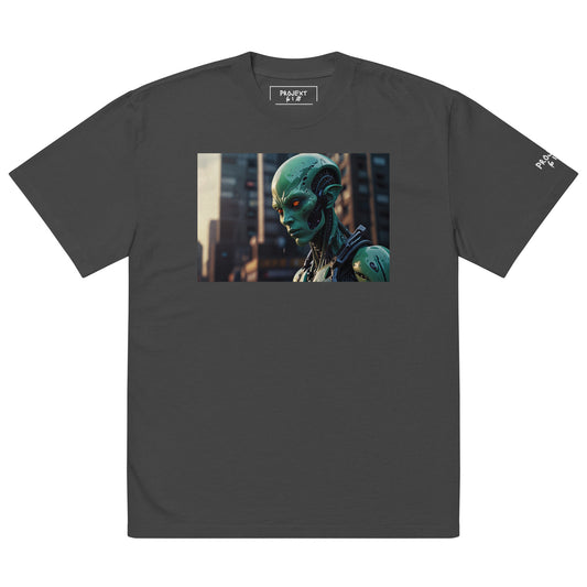 Projext610 Alien Oversized faded t-shirt